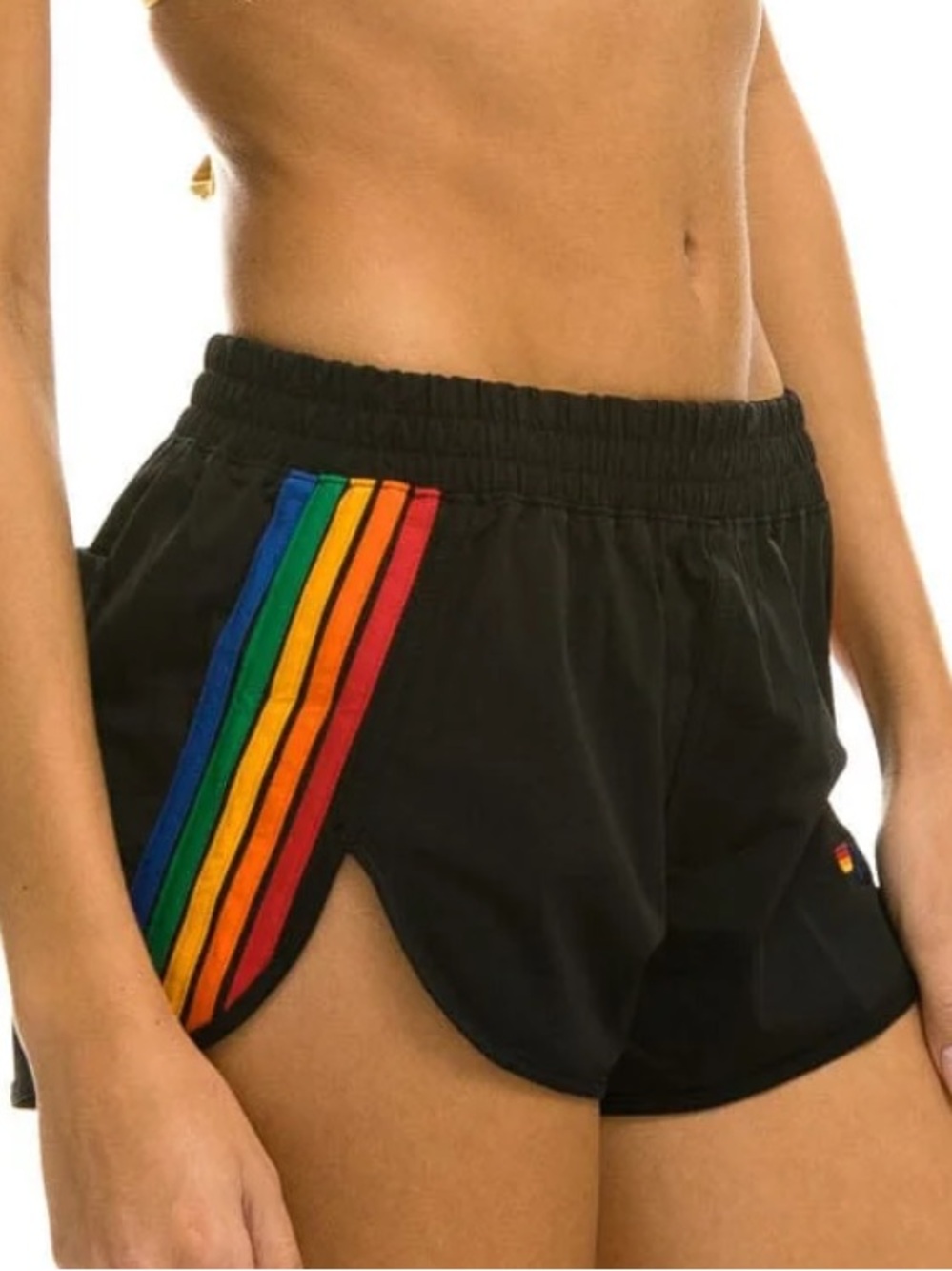 Aviator Nation Women’s 5 stripe Flex Board Shorts Size L